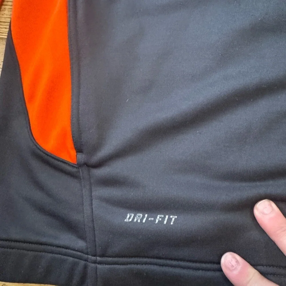 Nike Boise State Broncos Dri-FIT Full Zip Track Jacket‎ Grey Orange Large (1076)